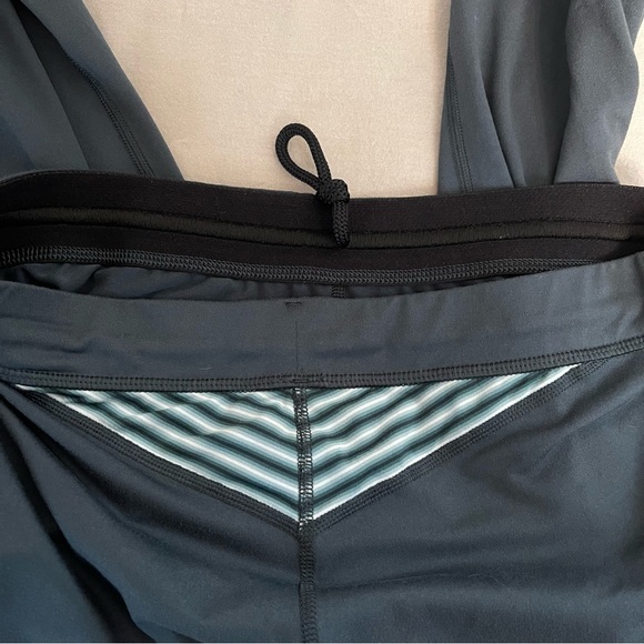 MOUNTAIN HARDWEAR BUTTERLICIOUS GREEN STRIPE TIGHT WOMEN'S SIZE M - Picture 4 of 10